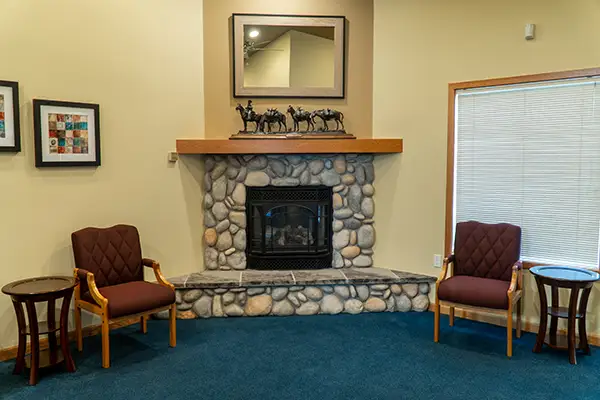 The waiting area at Osborne Dentistry 